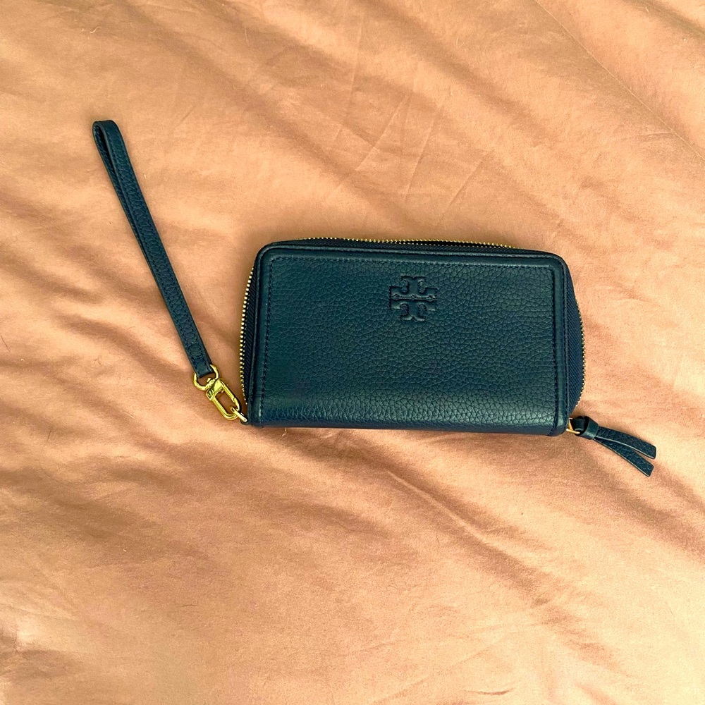 Tory Burch navy wallet